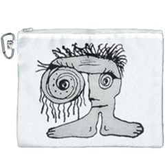 Weird Fantasy Creature Drawing Canvas Cosmetic Bag (xxxl) by dflcprintsclothing