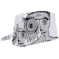 Weird Fantasy Creature Drawing Wristlet Pouch Bag (large) by dflcprintsclothing