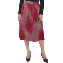 Strawberries Classic Velour Midi Skirt 