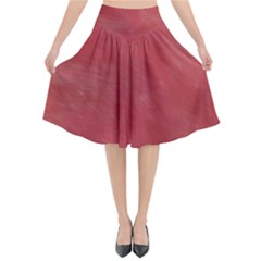 Red Velvet Flared Midi Skirt by kiernankallan