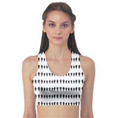 Athletic Running Graphic Silhouette Pattern Sports Bra by dflcprintsclothing