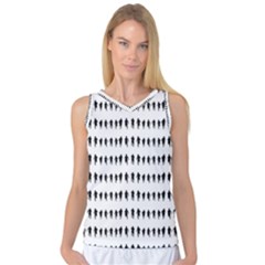 Athletic Running Graphic Silhouette Pattern Women s Basketball Tank Top by dflcprintsclothing