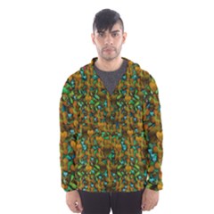 Love Forest Filled With Respect And The Flower Power Of Colors Men s Hooded Windbreaker by pepitasart