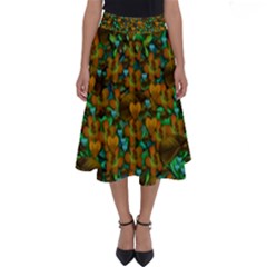 Love Forest Filled With Respect And The Flower Power Of Colors Perfect Length Midi Skirt by pepitasart