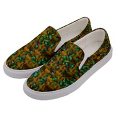 Love Forest Filled With Respect And The Flower Power Of Colors Men s Canvas Slip Ons by pepitasart