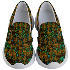 Love Forest Filled With Respect And The Flower Power Of Colors Kids Lightweight Slip Ons by pepitasart