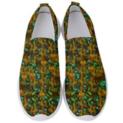 Love Forest Filled With Respect And The Flower Power Of Colors Men s Slip On Sneakers by pepitasart