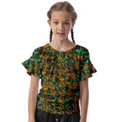 Love Forest Filled With Respect And The Flower Power Of Colors Kids  Cut Out Flutter Sleeves by pepitasart