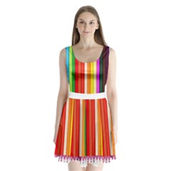 Ultimate Vibrant Split Back Mini Dress  by hullstuff