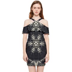 Bnw Mandala Shoulder Frill Bodycon Summer Dress by MRNStudios