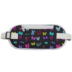 Bows On Black Rounded Waist Pouch by Daria3107