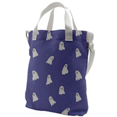 Ghost  Canvas Messenger Bag by SychEva