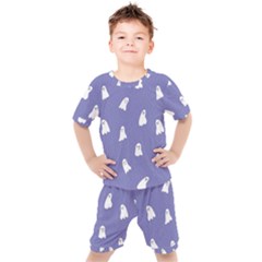 Ghost  Kids  Tee And Shorts Set by SychEva