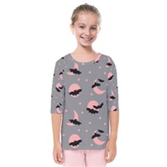 Bat Kids  Quarter Sleeve Raglan Tee