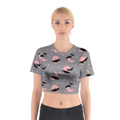 Bat Cotton Crop Top