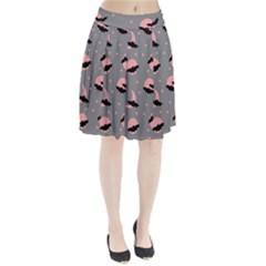 Bat Pleated Skirt