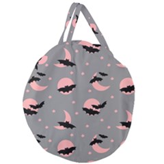 Bat Giant Round Zipper Tote by SychEva