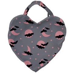 Bat Giant Heart Shaped Tote by SychEva