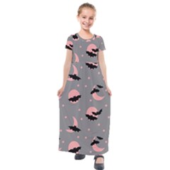 Bat Kids  Short Sleeve Maxi Dress