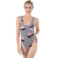 Bat High Leg Strappy Swimsuit