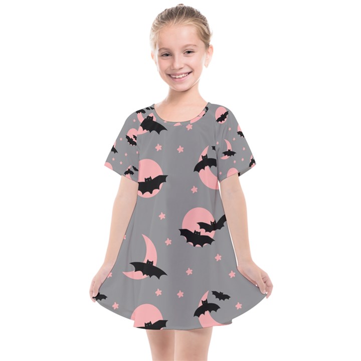 Bat Kids  Smock Dress