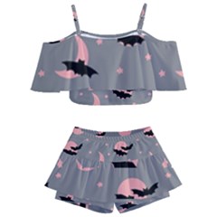 Bat Kids  Off Shoulder Skirt Bikini