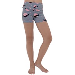 Bat Kids  Lightweight Velour Yoga Shorts