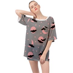 Bat Oversized Chiffon Top