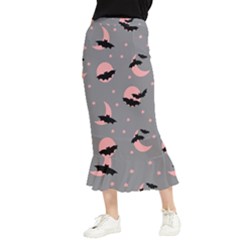 Bat Maxi Fishtail Chiffon Skirt