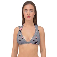 Bat Double Strap Halter Bikini Top