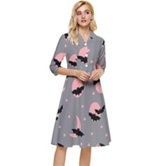 Bat Classy Knee Length Dress