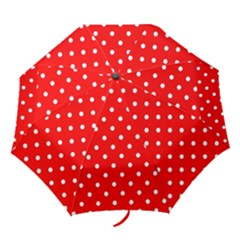 1950 Red White Dots Folding Umbrellas by SomethingForEveryone