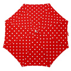 1950 Red White Dots Straight Umbrellas by SomethingForEveryone