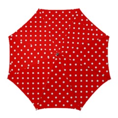 1950 Red White Dots Golf Umbrellas by SomethingForEveryone