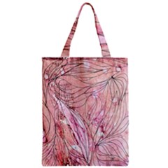 Flowing Petals Zipper Classic Tote Bag by kaleidomarblingart