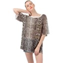 Snake Skin Oversized Chiffon Top View1