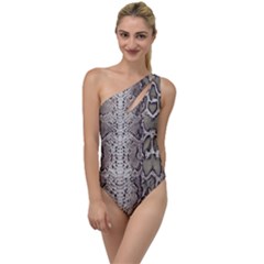 Snake Skin To One Side Swimsuit