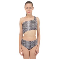 Snake Skin Spliced Up Two Piece Swimsuit by LoolyElzayat