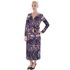 Outcast Velvet Maxi Wrap Dress by MRNStudios