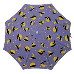 Bats With Yellow Moon Straight Umbrellas by SychEva