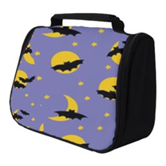 Bats With Yellow Moon Full Print Travel Pouch (small) by SychEva