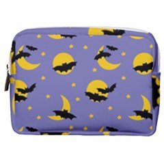 Bats With Yellow Moon Make Up Pouch (medium) by SychEva