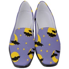 Bats With Yellow Moon Women s Classic Loafer Heels by SychEva