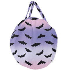 The Bats Giant Round Zipper Tote by SychEva