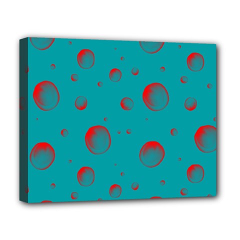 Red Drops Deluxe Canvas 20  X 16  (stretched) by SychEva