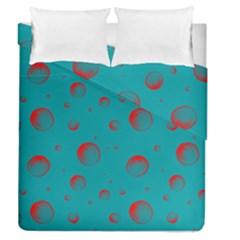 Red Drops Duvet Cover Double Side (queen Size) by SychEva