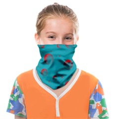 Red Drops Face Covering Bandana (kids) by SychEva