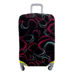 Blue And Red Stains Luggage Cover (small) by SychEva