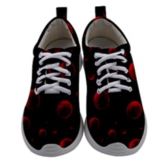 Red Drops On Black Athletic Shoes by SychEva