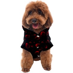 Red Drops On Black Dog Coat by SychEva
